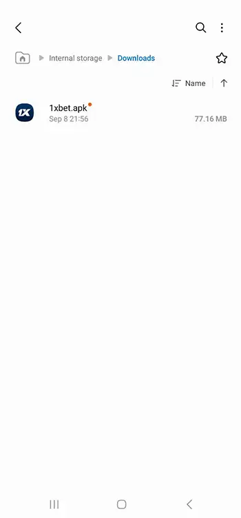 Step 4 - Open the Downloads folder or notification bar