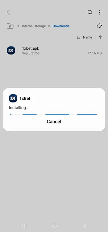 Step 7 - Wait for the process to complete